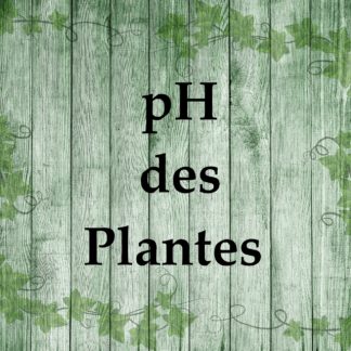 pH des Plantes et fleures